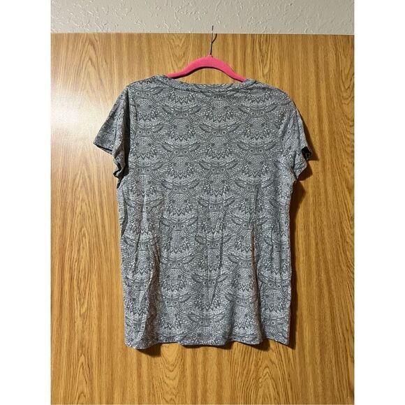 Mossimo Supply Co Grey Owl Patterned Woman’s T-Shirt Size XL - Picture 6 of 7